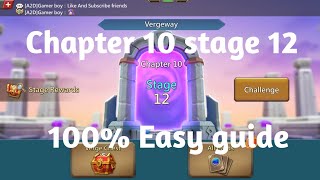 Lords mobile Vergeway chapter 10 stage 12Chapter 10 stage 12 easiest guide [upl. by Hildagard]