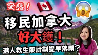 移民加拿大🇨🇦好大鑊！港人救生艇計劃提早落閘😱😱 streama streamb 加拿大移民 [upl. by Enimsay]