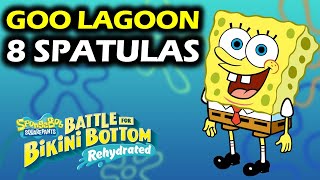 Goo Lagoon All Golden Spatula Locations  Spongebob Rehydrated Collectibles Guide amp Walkthrough [upl. by Rapp]