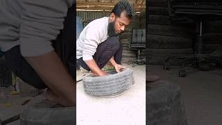 Car tyre puncture fittingviralshort shortsvideo puncture tyre tires car [upl. by Yentroc52]