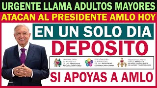 🔴🚨MUY MALAS NOTICIAS ADULTOS MAYORES 65quotAMLO💥 ES ATACADO POR MEDIOS CAYOTEROSquot DEPOSITO FALSO [upl. by Thordis]