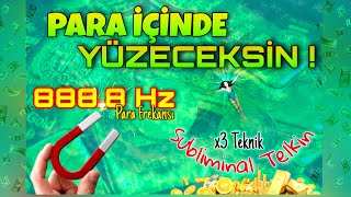 888 432 Hz 3 TEKNİK EN GÜÇLÜ PARA SUBLİMİNALİ Uykuda Bolluk Frekansıyla Zenginliği Beynine Kodla [upl. by Aicenek]