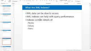 35 XML Index in SQL Server [upl. by Jacki]