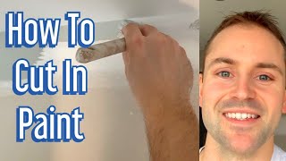 How To Cut In Paint Using A Cut Brush In A Straight Line DIY Wooster Cut Brush [upl. by Jann]