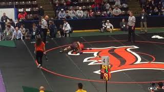 Westland John Glenn’s Caleb Meekins wrestles Davison’s Andrew Chambal in the MHSAA team state tou [upl. by Stiruc]