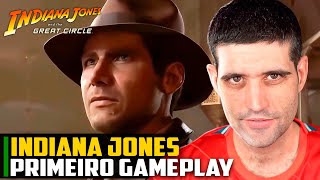 Indiana Jones PRIMEIRO GAMEPLAY em PRIMEIRA pessoa [upl. by Arlee746]