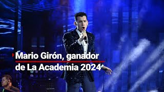 Mario Girón es el gran ganador de La Academia 2024 [upl. by September714]