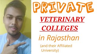 PRIVATE VETERINARY Colleges in RAJASTHAN  Rajuvas  Total number of Private Vet Colleges राजस्थान [upl. by Roberto]