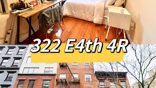 322 East 4th Street Unit 4R Room Tour [upl. by Annawahs]