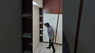 Upvc Wardrobe design Transformation From Drab to Fab Teak amp white colors interiordesign [upl. by De610]