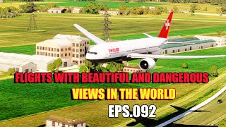 Flights with beautiful and dangerous views in the world Eps0092 [upl. by Elnora]