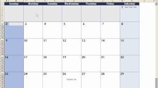 How to make a calendar in Excel [upl. by Emmaline]