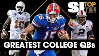 Top 10 College Quarterbacks Of All Time [upl. by Klusek]