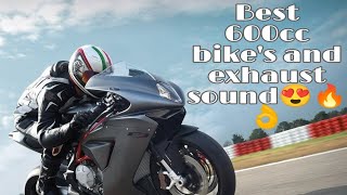 Top 600cc bikes  Top speed run  Exhaust sound [upl. by Armillda]