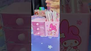 ASMR Sanrio Stationery Organizer  My Melody 🎀 [upl. by Binnie]