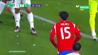 PERÚ vs CHILE OTRA VEZ APARECIÓ CÁCEDA TRAS REMATE DE ARAVENA  CLASIFICATORIAS 2026 🇵🇪⚽🇨🇱 [upl. by Ecadnac]