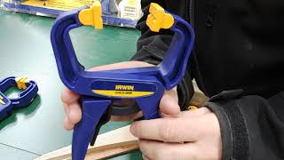 Irwin Spring and Ratchet Clamps Product Review Woodworking Gift ideas [upl. by Elo689]