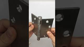 Square Corner Ball Bearing Stainless Steel Satin Nickel Core Pulling Door Hinge [upl. by Clance]