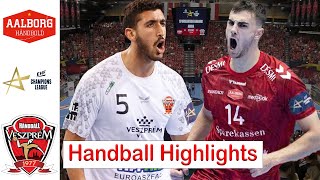 Aalborg Håndbold vs Telekom Veszprém HC handball Highlights Quarter finals EHF Champions League 2024 [upl. by Dnomad]