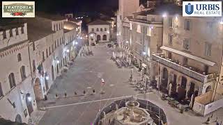 Assisi Live Webcam Piazza del Comune [upl. by Nairam]