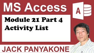 CMS Module 21 Part 4 Activity List on Calendar  Microsoft Access [upl. by Eva]