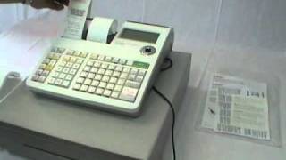 Casio SES2000 Cash Register  Installation from box first time use [upl. by Kcirad213]