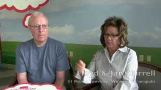 1 Million Hoosier Lottery Powerball Winners Floyd and Jan Shirrell [upl. by Mufinella]