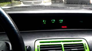 Intellitronix green gauges in 92 Honda prelude [upl. by Ettessil809]