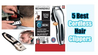 5 Best Cordless Hair Clippers Reviews  Jack amp Rose Professional Hair Cutting Kit [upl. by Zaccaria]