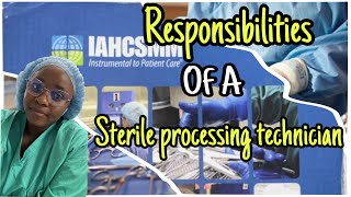 What does a sterile processing technician do in a daysterileprocessing spd [upl. by Holtorf316]