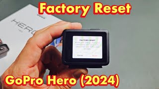 GoPro Hero 4K 2024 How to Factory Reset [upl. by Nadean87]