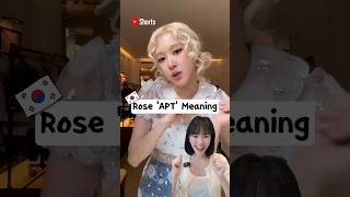 Rosés new song APT meaning blackpink rosé apt [upl. by Repotsirhc]