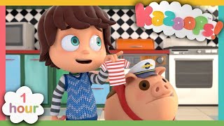 Kazoops 👗NEW CLOTHES FOR EVERYONE 👕 Best moments  Cartoons for kids [upl. by Anali]