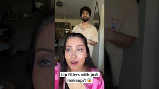 How to make your lips look bigger with makeup ft shibanibedi [upl. by Joyann]