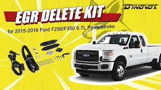 DynoVox  EGR Delete Kit for 20152016 Ford F250F350 67L Powerstroke [upl. by Solnit]