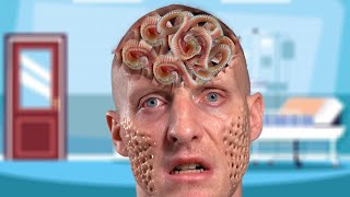 ASMR Whats on a mans head  ASMR Animation Maggot and Worm Removal MomAsmr02 [upl. by Ayota]