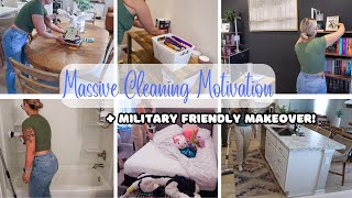 Massive Cleaning Motivation  Military Friendly Makeover  Bedroom Refresh  Declutter amp Organizing [upl. by Floridia]