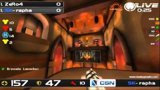 TotalBiscuit guestcommentates Quake Live ZeRo4 vs SKrapha [upl. by Amalbena]