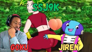 BJJ SHINOBI REACTS TO SSJ9K Goku vs Jiren RAP BATTLE DBS Parody [upl. by Inek]