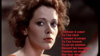 Pierre Bachelet Emmanuelle 1974 avec lyrics Paroles [upl. by Adolph]