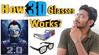 How Do 3D Glasses Work  Types Of 3D Glasses  Explanation Of 3D Glasses Working  In Telugu [upl. by Jonie]