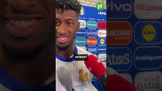 Kingsley Coman gives positive update on Kylian Mbappe’s nose😂 [upl. by Niuqram]