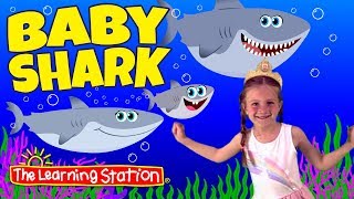 Baby Shark Original Dance Song ♫ Starring Paige ♫ Kids Songs by The Learning Station [upl. by Reehsab]