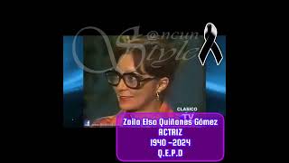 Trasciende la Actriz ZOILA QUIÑONES [upl. by Retluoc]