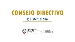 Consejo Directivo  23 de mayo [upl. by Onairot738]