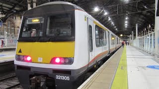 Full Journey on a Greater Anglia Class 321 from Braintree to London Liverpool Street  23122022 [upl. by Maer761]