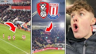 Rotherham United vs Stoke City VLOG TROUBLE BREAKS OUT BETWEEN HOME amp AWAY FANS [upl. by Irneh]