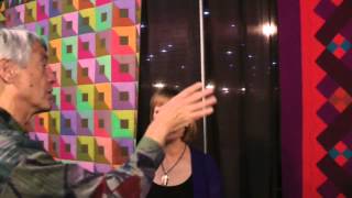 Kaffe Fassett Exhibit at IQA Houston 2013 [upl. by Namie]