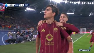 🥳 ¡GOL DE DYBALA  Roma 10 Torino  Jornada 10  Serie A 2024 [upl. by Yenffad]