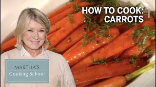 How to Make Martha Stewarts Brown Sugar Glazed Carrots  Martha Stewart [upl. by Laumas]